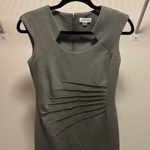 Calvin Klein Gray Sleeveless Mini Dress